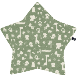 Alvi ® Cojín Estrella Granito Animals Granito Verde/blanco