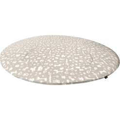 Alvi Manta De Gateo Redonda Animales Del Zoo Taupe Ø100cm