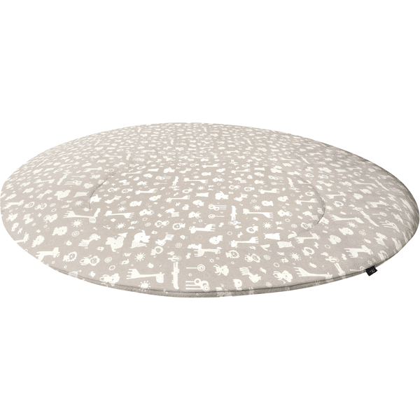 Alvi Manta De Gateo Redonda Animales Del Zoo Taupe Ø100cm