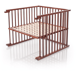 Babybay ® Kit De Conversión De Cuna Para Maxi Y Boxspring, Acabado Lacado Marrón Oscuro