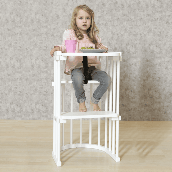 Babybay ® Kit De Conversión De Trona De Mesa Adecuado Para El Modelo Original , Maxi, Comfort Y Comfort Plus, Pintado En Gris Pizarra - Imagen 5