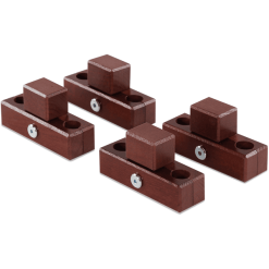 Babybay ® Mordazas De Conexión Para Corralito Adecuado Para El Modelo Original , Midi, Maxi Y Boxspring Barnizado Marrón Oscuro