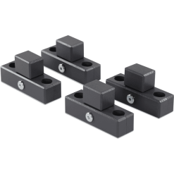 Babybay ® Mordazas De Conexión Para Corralito Apto Para El Modelo Original , Midi, Maxi Y Boxspring Lacado En Gris Pizarra