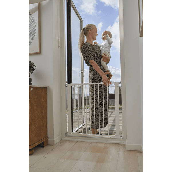 BabyDan Puerta De Seguridad Perfecto Cierre Blanco - Imagen 4