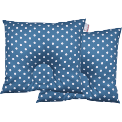 BabyDorm Almohada Preventiva EasyDorm Bonnie Petrol Con Puntos Blancos