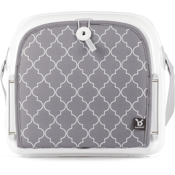 BENBAT Asiento Elevador Yummigo Con Compartimentos De Almacenamiento Gris/blanco - Imagen 3