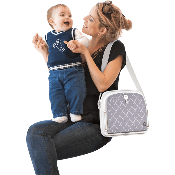 BENBAT Asiento Elevador Yummigo Con Compartimentos De Almacenamiento Gris/blanco - Imagen 4