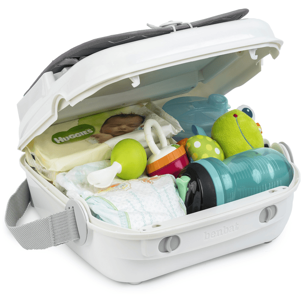 BENBAT Asiento Elevador Yummigo Con Compartimentos De Almacenamiento Gris/blanco - Imagen 5