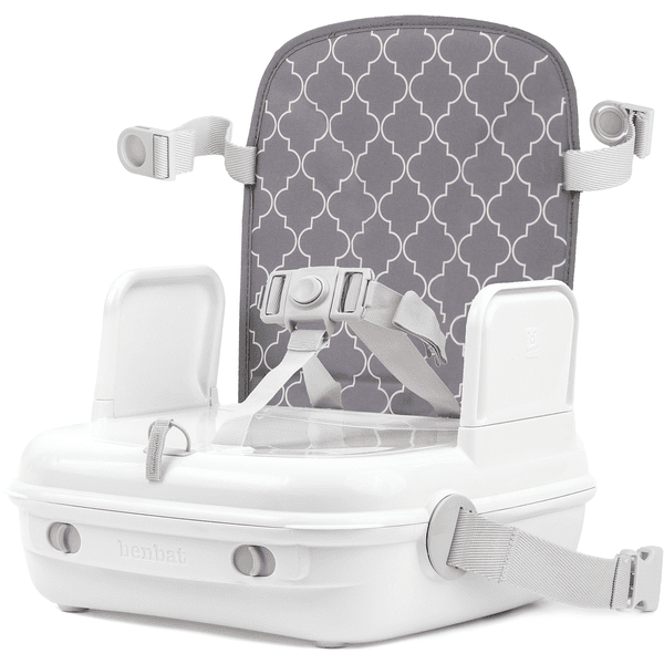 BENBAT Asiento Elevador Yummigo Con Compartimentos De Almacenamiento Gris/blanco