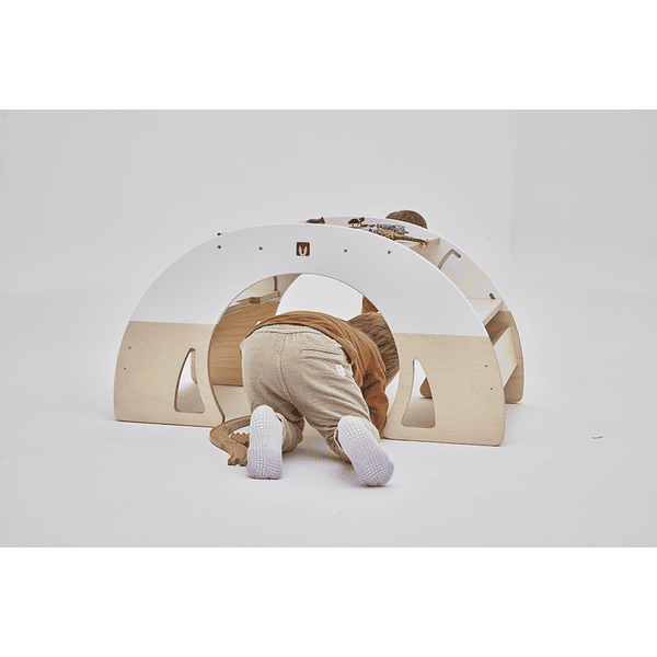 Bianconiglio Kids® Bianconiglio Kids ® Mesa Balancín DONDO Multifunción Blanco/naturaleza - Imagen 3