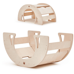 Bianconiglio Kids® Bianconiglio Kids ® Mesa Balancín DONDO Multifuncional Natural Sin Barnizar