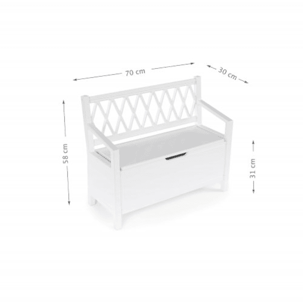 Cam Cam Copenhagen Banco Harlequin Kids Blanco - Imagen 2