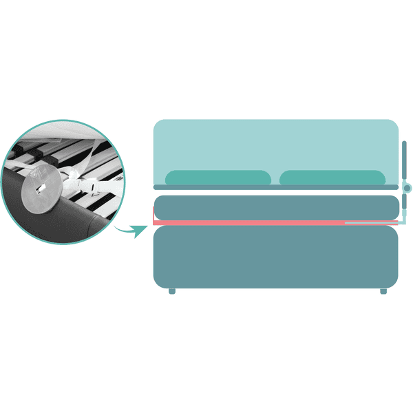 Fillikid Barrera Para Cama Standard Y Boxspring 100 Cm Emil Gris - Imagen 4