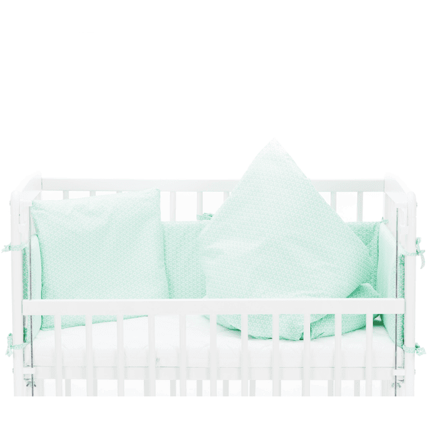 Fillikid Juego Textil Luxe Para Cuna Nino Mint Triangle