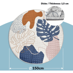 Hakuna Matte Manta Acolchada Para Niños Pequeños - Boho Leaves