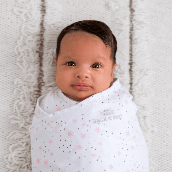 HALO® SleepSack® Saco De Dormir Envolvente 1,5 TOG Midnight Moons Pink - Imagen 5