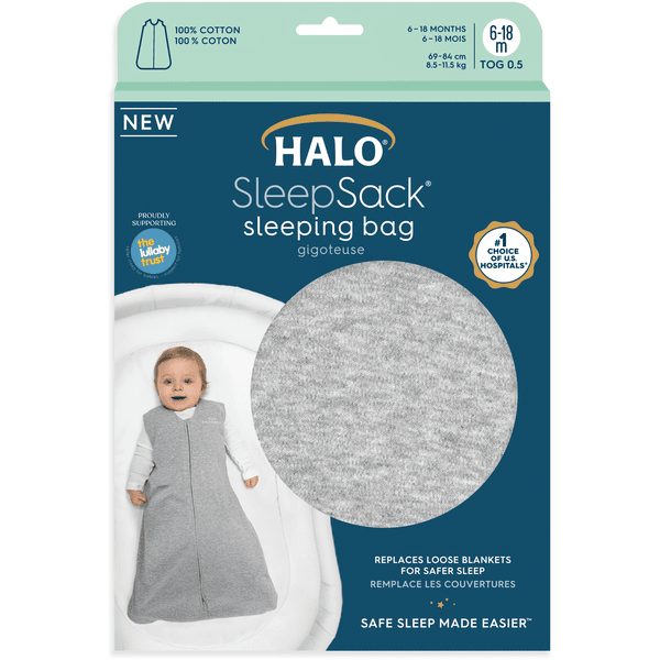 HALO®Saco De Dormir SleepSack® Heather Grey - Imagen 2