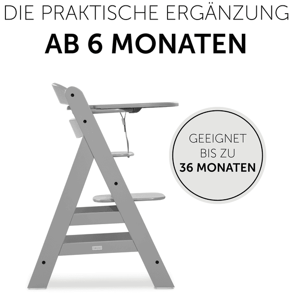 Hauck Alpha Mesa De Comedor Click Bandeja Gris - Imagen 5