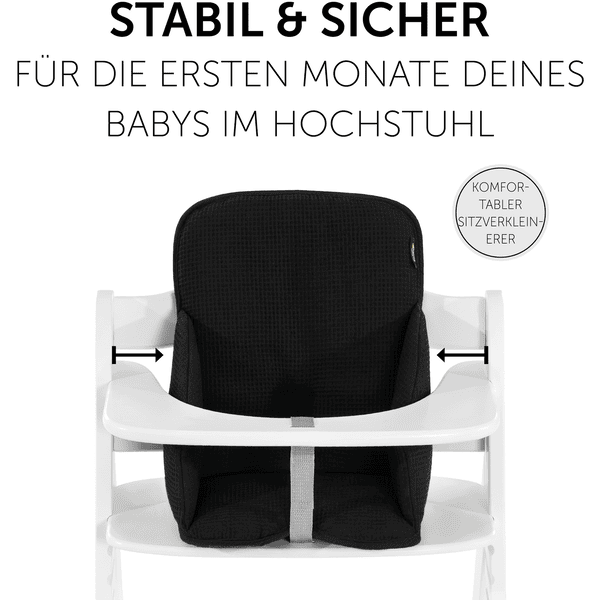 Hauck Cojín Para Trona Alpha Cosy Select Waffle Piqué Black - Imagen 3