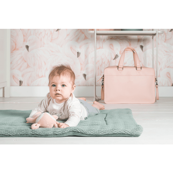 Jollein Manta De Gateo River Knit Ash Green 80x100 Cm - Imagen 3