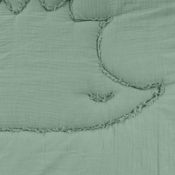 JULIUS ZÖLLNER JULIO ZÖLLNER Manta Para Niños Terra Hedgehog Verde 120 X 120 Cm - Imagen 2