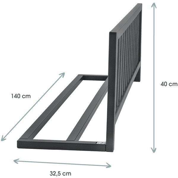 Kindsgard Protector De Cama Frakant Gris 140 Cm - Imagen 2