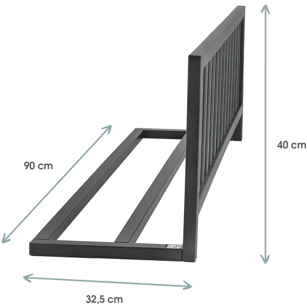 Kindsgard Protector De Cama Frakant Gris 90 Cm - Imagen 2