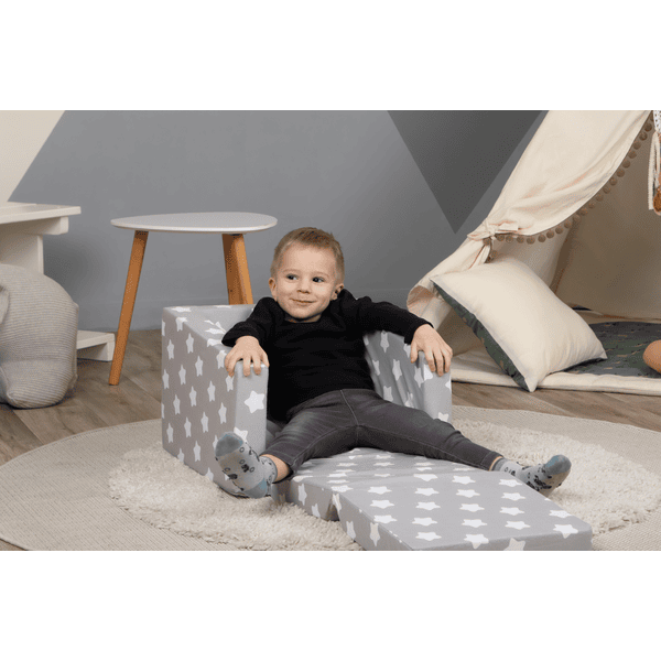 Knorr Toys® Knorr® Toys Sillón Infantil Grey White Stars - Imagen 2