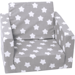 Knorr Toys® Knorr® Toys Sillón Infantil Grey White Stars
