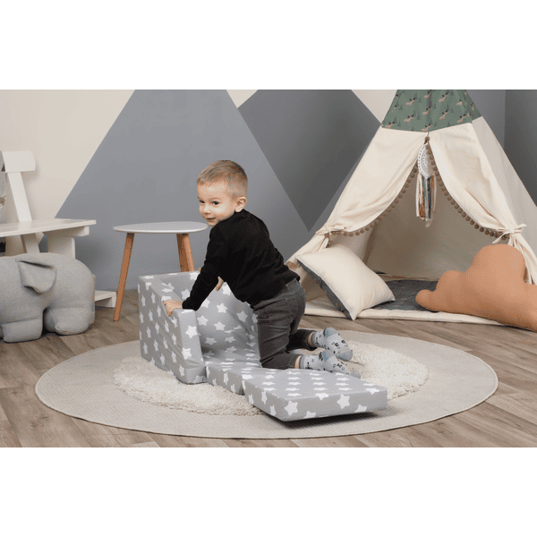 Knorr Toys® Knorr® Toys Sillón Infantil Grey White Stars - Imagen 4