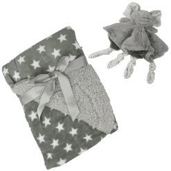 Hütte & Co Manta Para Bebés De HÜTTE & CO Con Tela Para Acurrucarse 75 X Elephant 100 Cm.