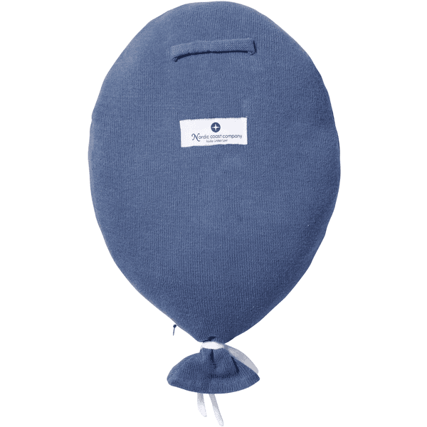 Nordic Coast Company Cojín Decorativo Globo " Welcome Little One" Azul - Imagen 2