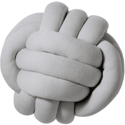 Nordic Coast Company Cojín Nudo Jersey Gris