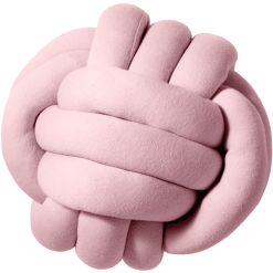 Nordic Coast Company Cojín Nudo Jersey Rosa