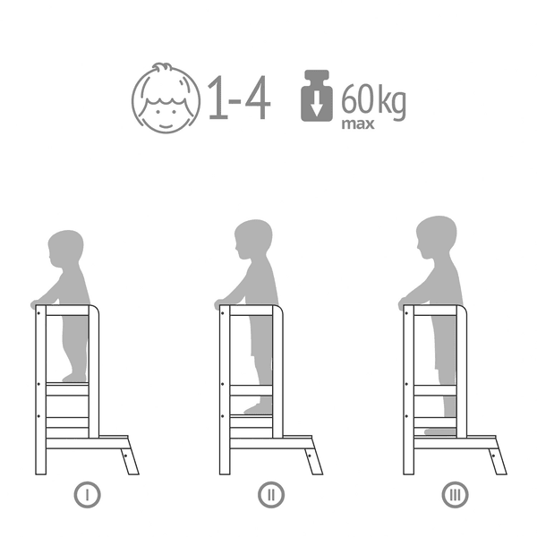 Polini Torre De Aprendizaje Infantil Step Madera - Imagen 3