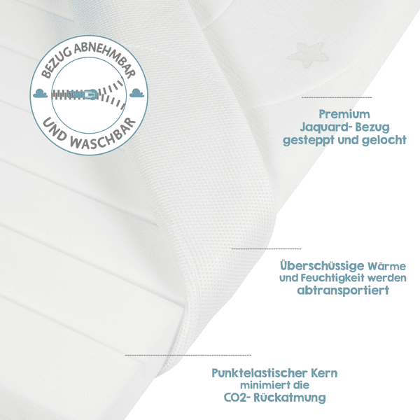 Roba Cuna Colch贸n Seguro Dormido AIR BALANCE PLUS 40x90 - Imagen 5