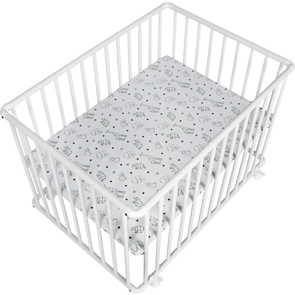 Schardt Parque Infantil Basic Blanco 75 X 100 Cm Origami Black - Imagen 3