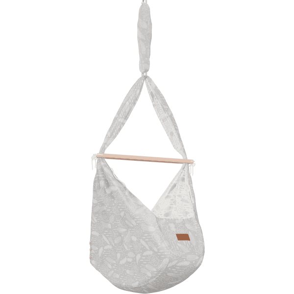 SCHMUSEWOLKE Cuna Colgante Dreamcatcher Warmgrey Con Abrazadera De Puerta Beige - Imagen 3