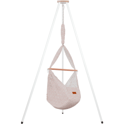 SCHMUSEWOLKE Cuna De Colgante Clouds OldPink Con Tipi Blanco