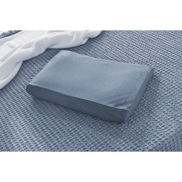 THERALINE Almohada Infantil Azul/gris Melange Bamboo Collection - Imagen 2