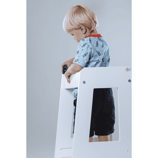 TiSsi Torre De Aprendizaje Félix Blanco Madera - Imagen 5