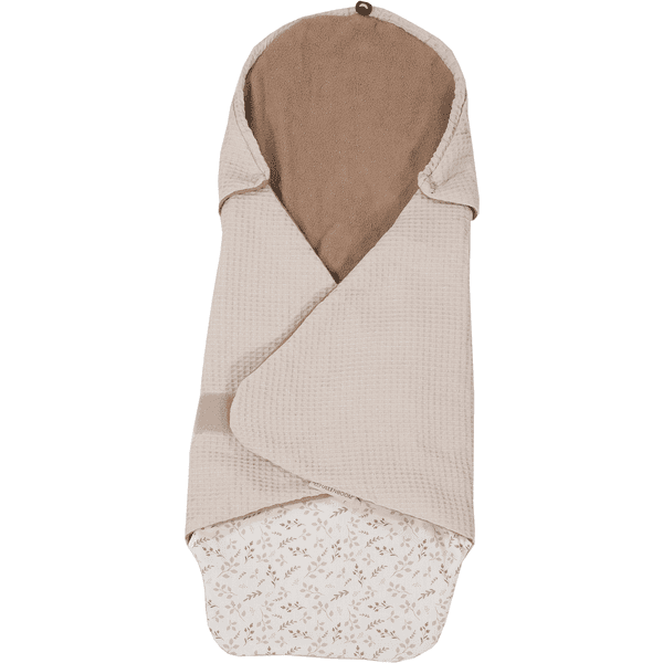 ULLENBOOM Edred贸n N贸rdico De Verano Con Motivos De Gofres Floral Sand