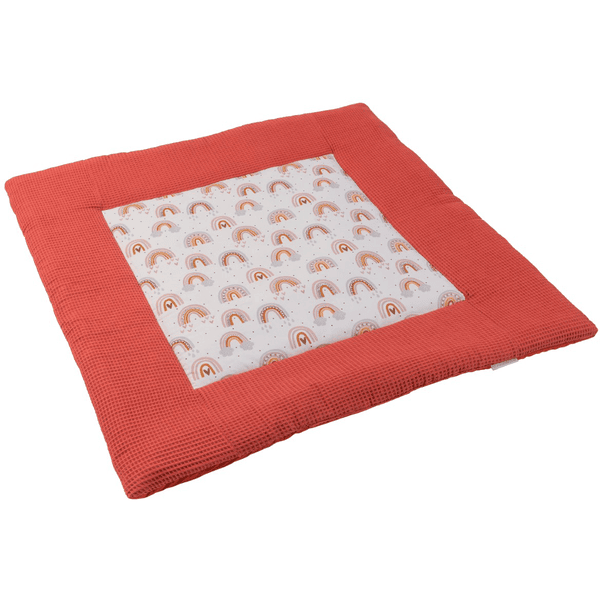 Ullenboom Manta De Gatera Con Motivo De Piqué Oxidado Arco Iris 100x100 Cm