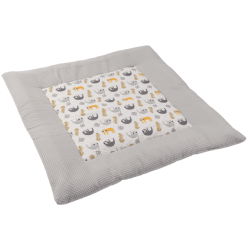 Ullenboom Manta De Gatera Waffle Pique Motif Gris Perezoso 100x100 Cm