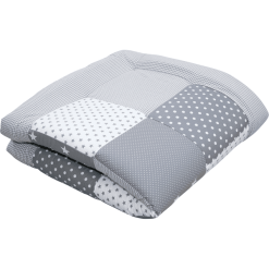 Ullenboom Manta De Juegos Y Parque Infantil 100X100 Cm Estrellas Grises