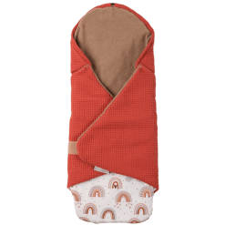 Ullenboom Manta Waffle Pique Rust Rainbow 98 X 98 Cm