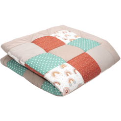 Ullenboom Manta Y Cojín Para Parque Infantil 140X140 Cm Arco Iris