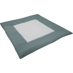 ULLENBOOM Manta Y Cojín Para Parque Infantil Con Motivo De Gofres Floral Verde 140 X 140 Cm