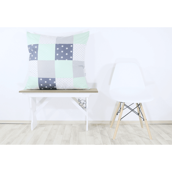 Ullenboom Patch Cojín De Trabajo 80 X 80 Cm Mint Gris - Imagen 2