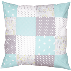 Ullenboom Patchwork Funda De Almohada 80 X 80 Cm Safari Menta